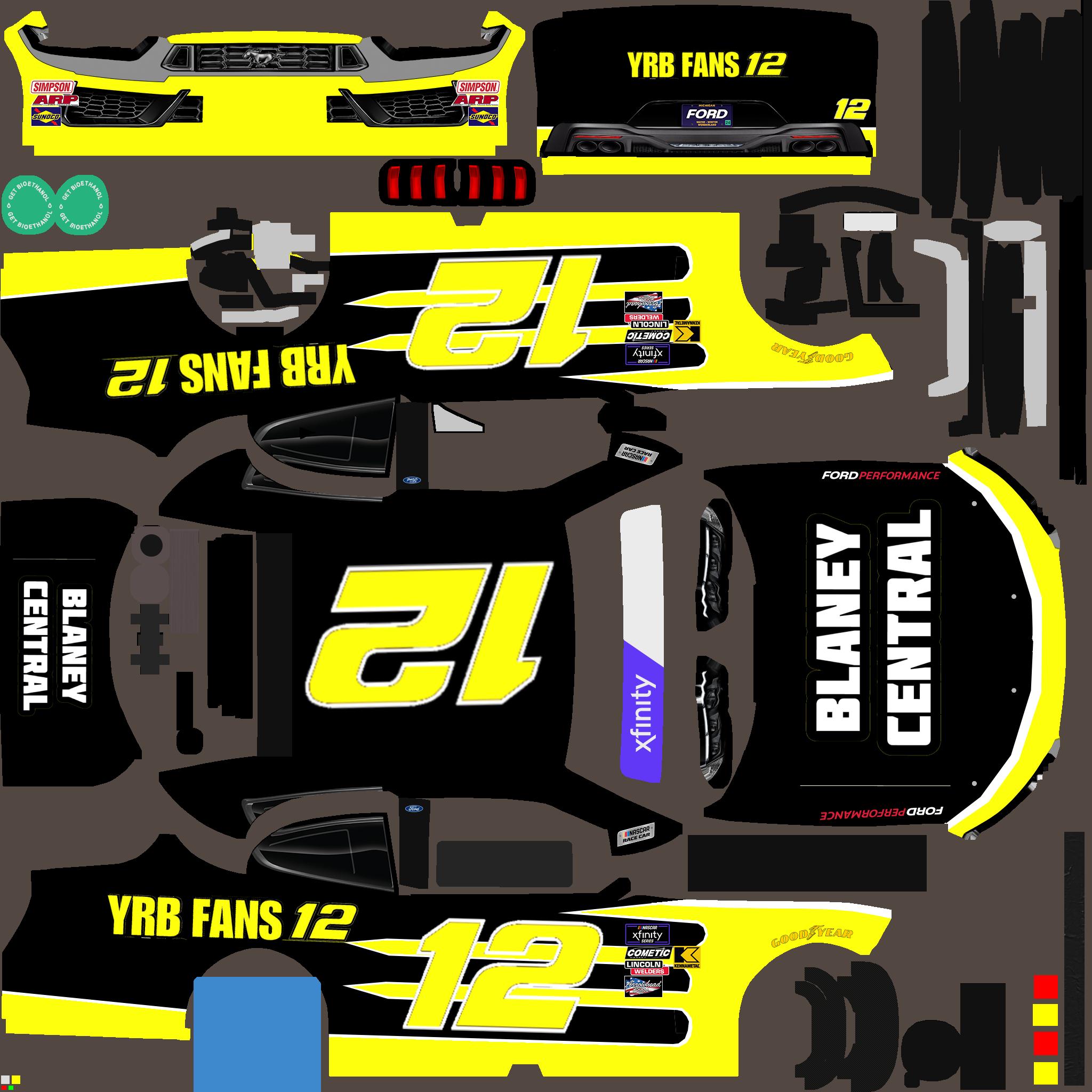 Preview of YRB Fans Xfinity Car by Riley Bennett