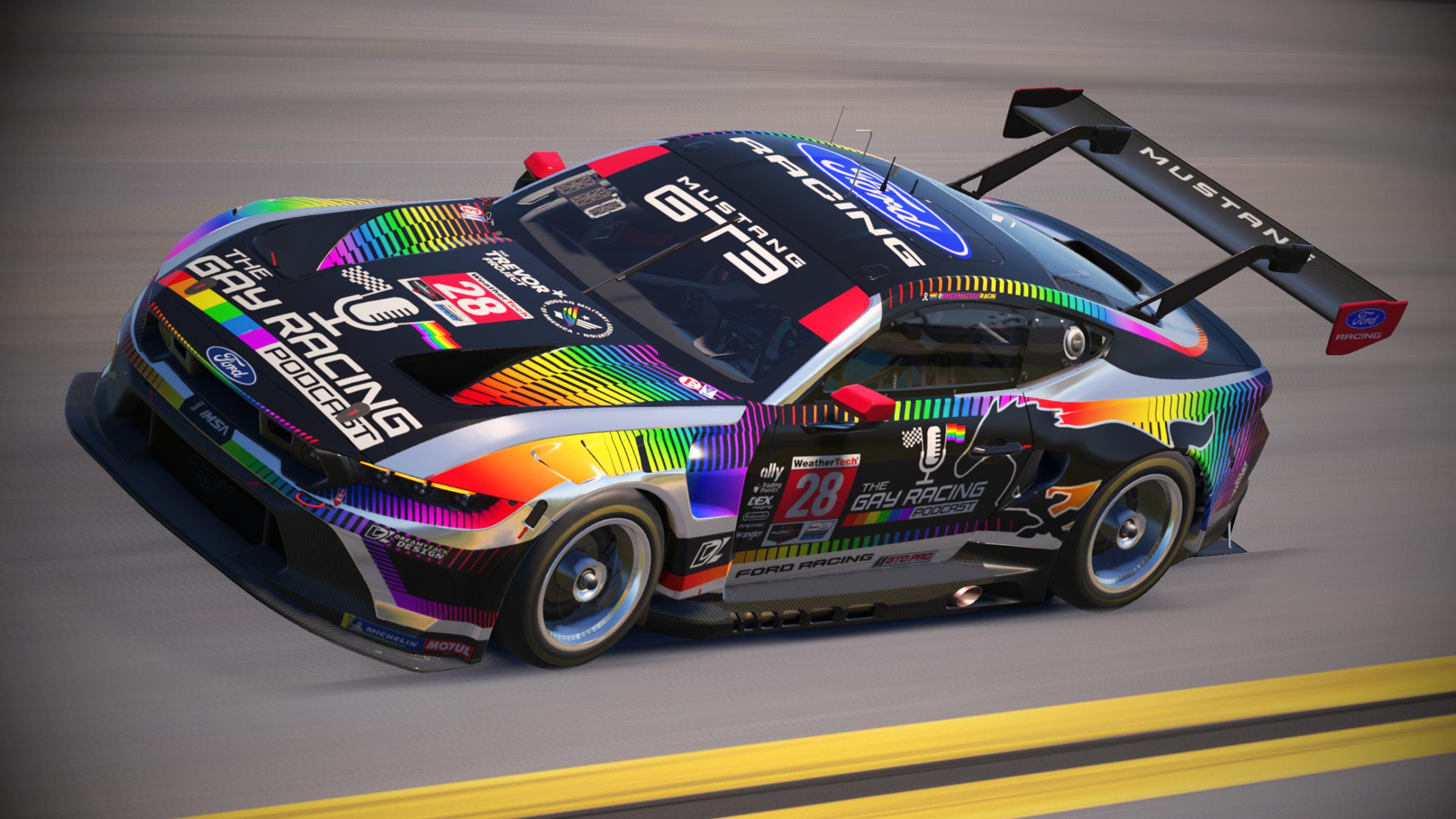 Preview of (GTD Pro) The Gay Racing Podcast "Pride Pony" by Zack Moses