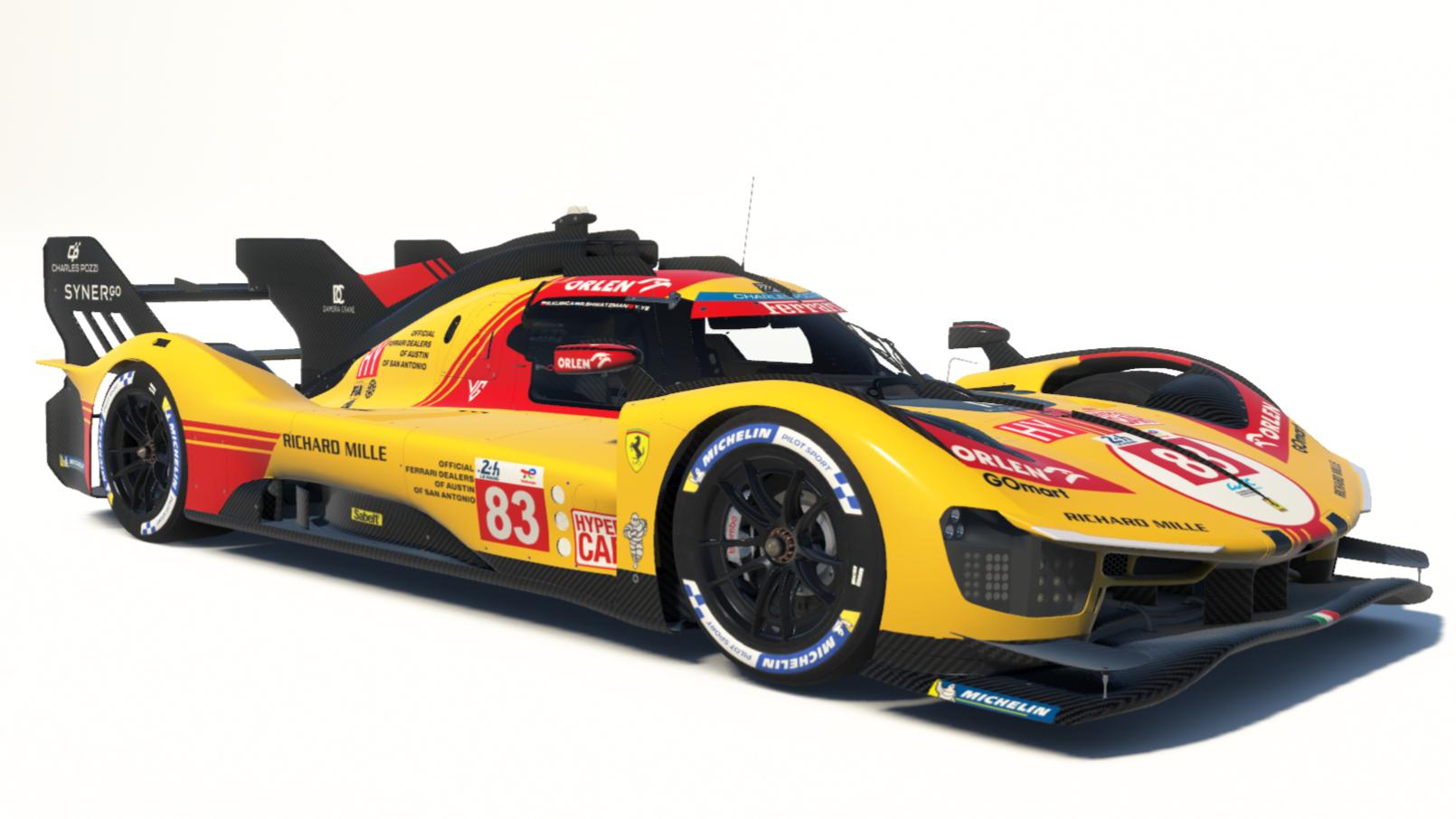 #83 2024 Le Mans 24H Ferrari 499P by Yicheng Miao - Trading Paints