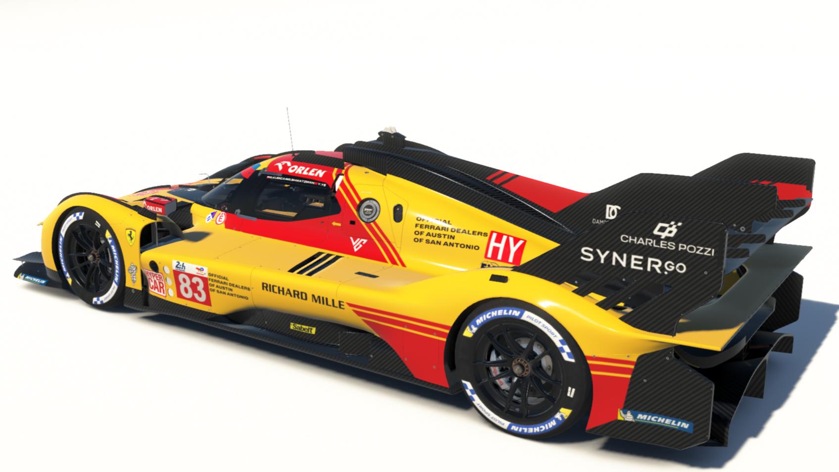 #83 2024 Le Mans 24H Ferrari 499P by Yicheng Miao - Trading Paints