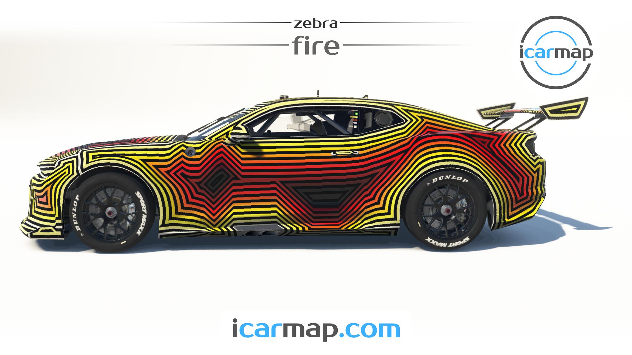 Preview of Zebra - Fire (Supercars Chevrolet Camaro Gen 3) by Will M.
