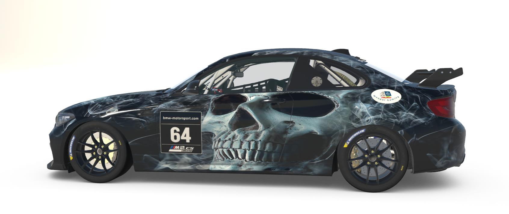 BMW M2 CS smokey skull Livery by Guy Robertson - Trading Paints