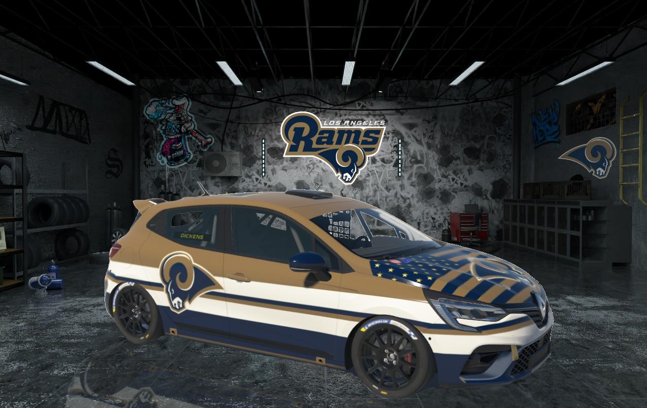 Los Angeles Rams Renault Clio by Ben D. - Trading Paints