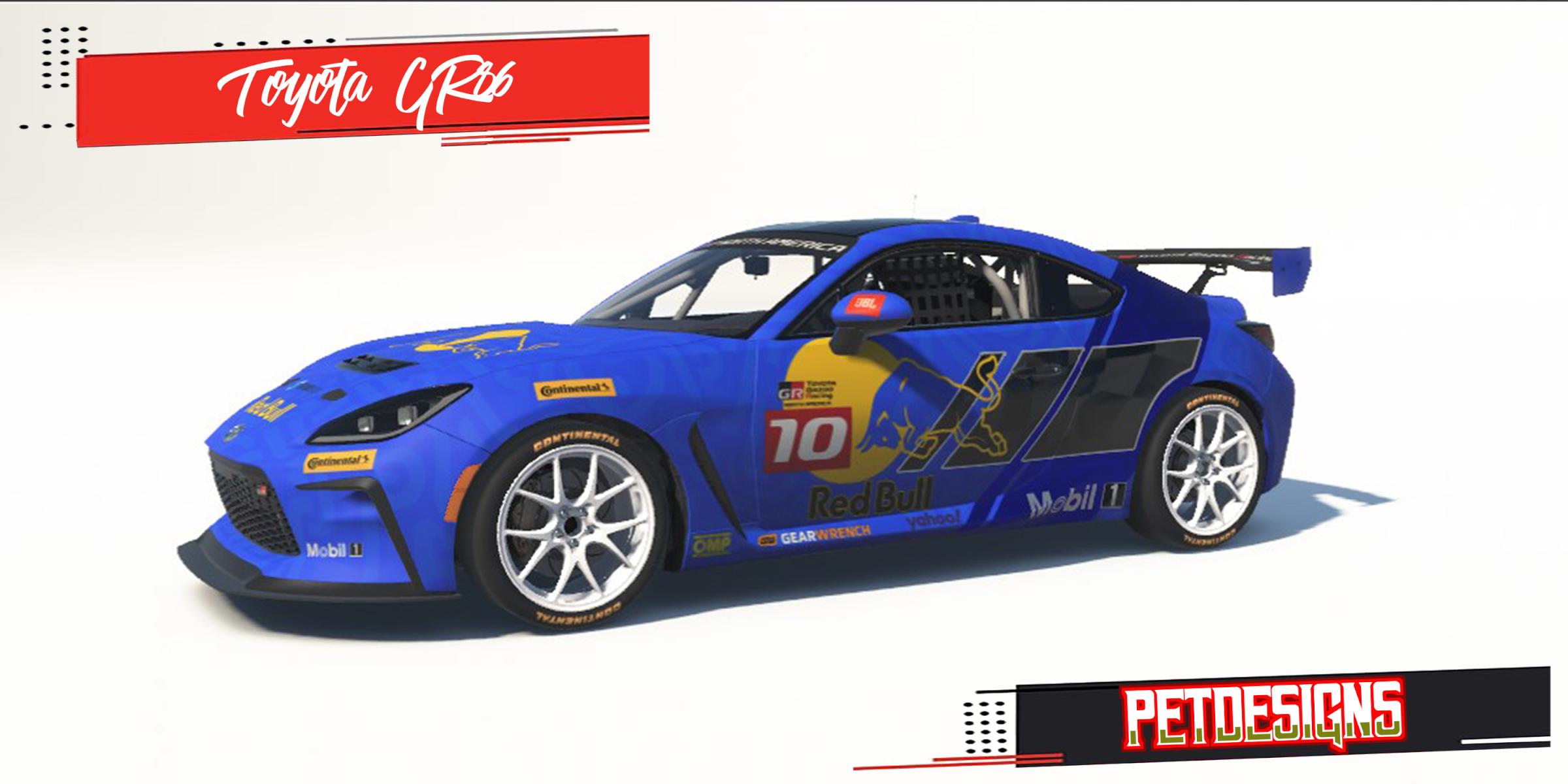 Preview of Toyota GR86 red bull by Pedro Hern&aacute;ndez R.