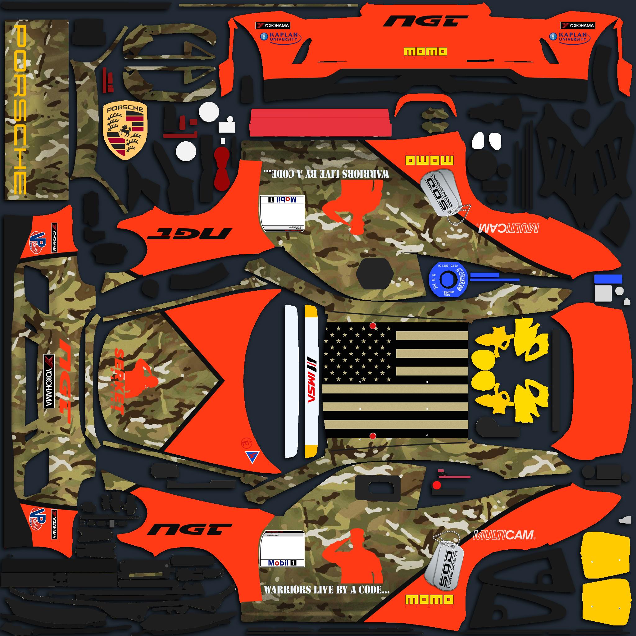 Preview of #24 SERKET Racing MultiCam Porsche 911 (Porsche Cup) by Justin S Davis