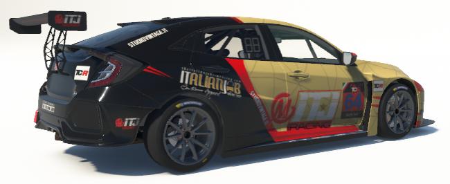 Honda Civic Type R TCR gold edition by Ivan F. - Trading Paints