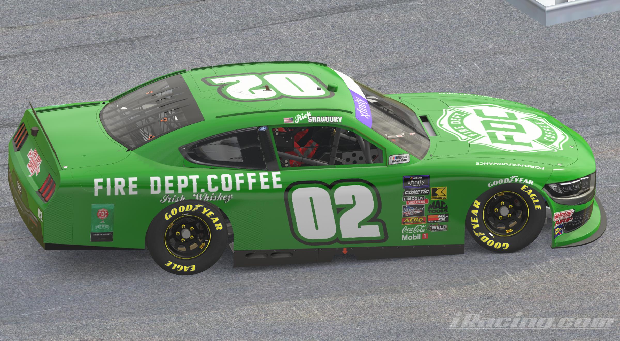 Preview of UPDATED Fire Dept. Coffee Xfinity Car  BCM League by Rick S.