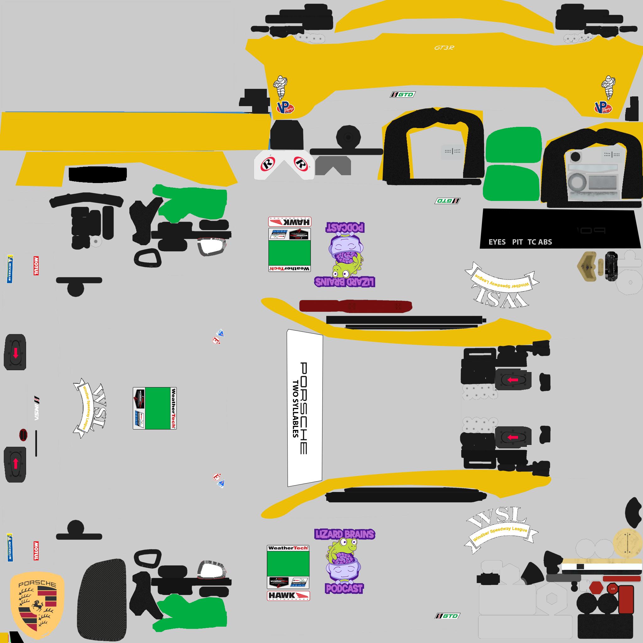 Preview of Porsche 992r GT3 WSL 24 by Mitchell Marhefka