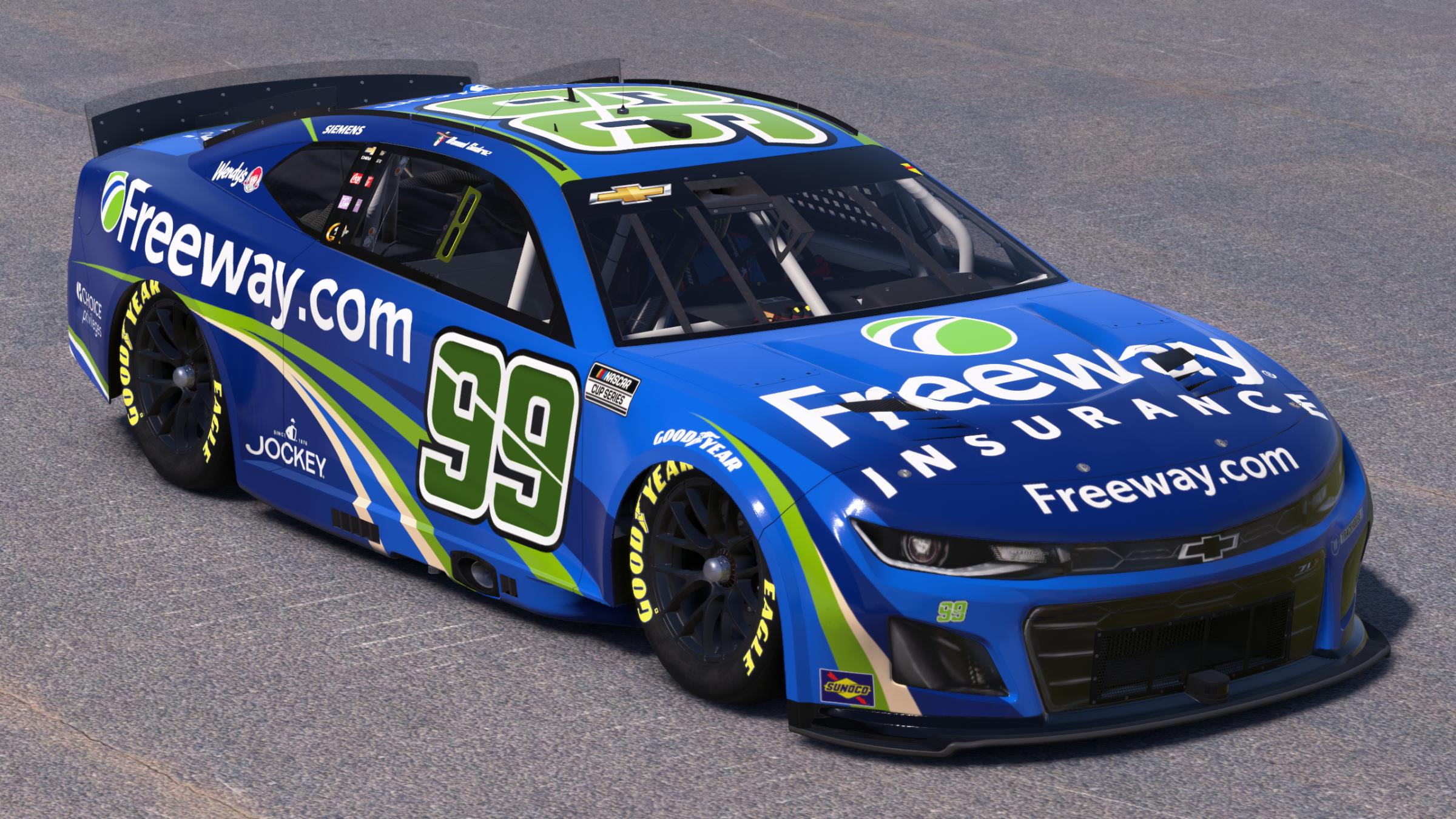 Preview of Daniel Suarez Trackhouse Racing Freeway Insurance by Mick J.