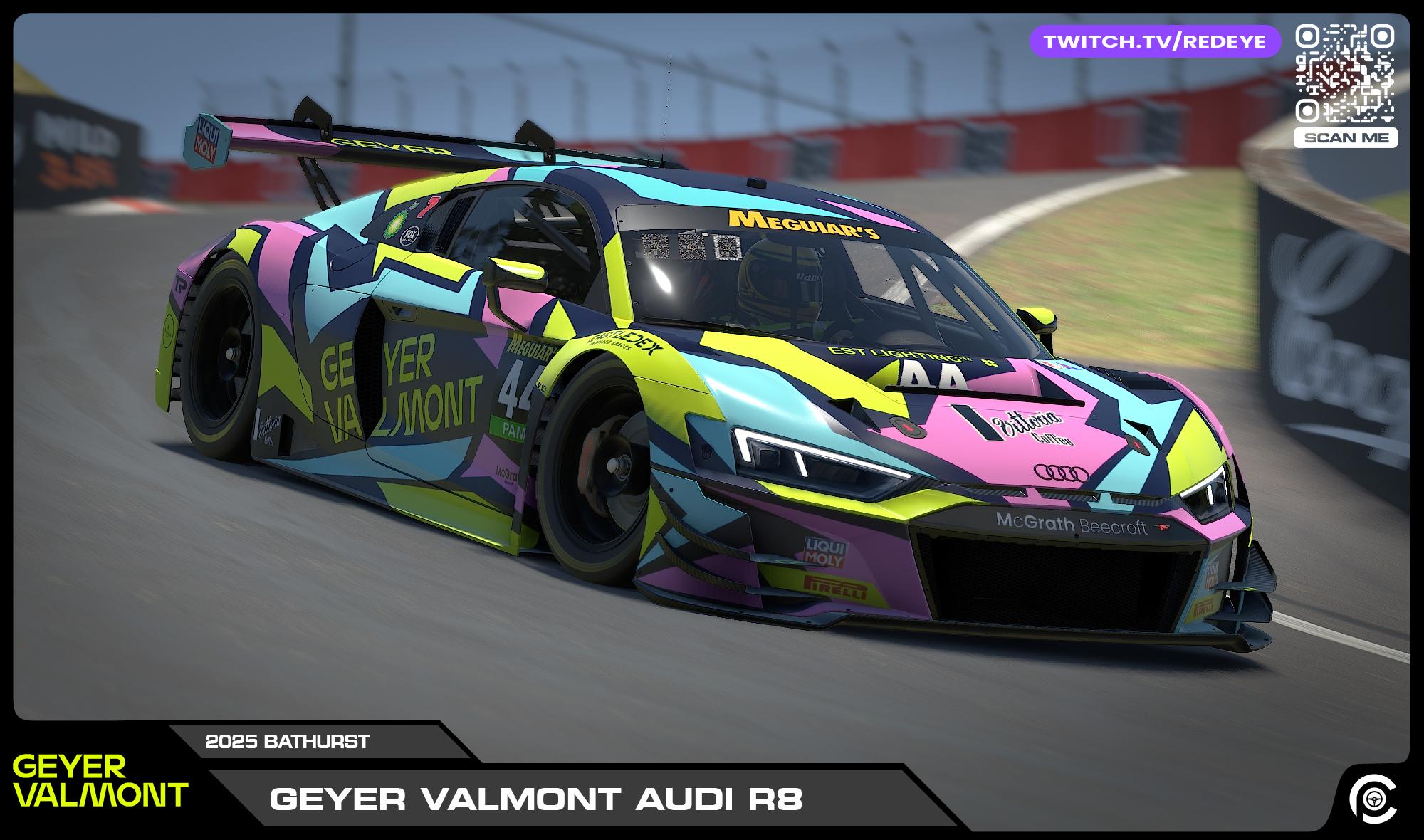 2025 Geyer Valmont Audi R8 by Paul R Chaloner - Trading Paints
