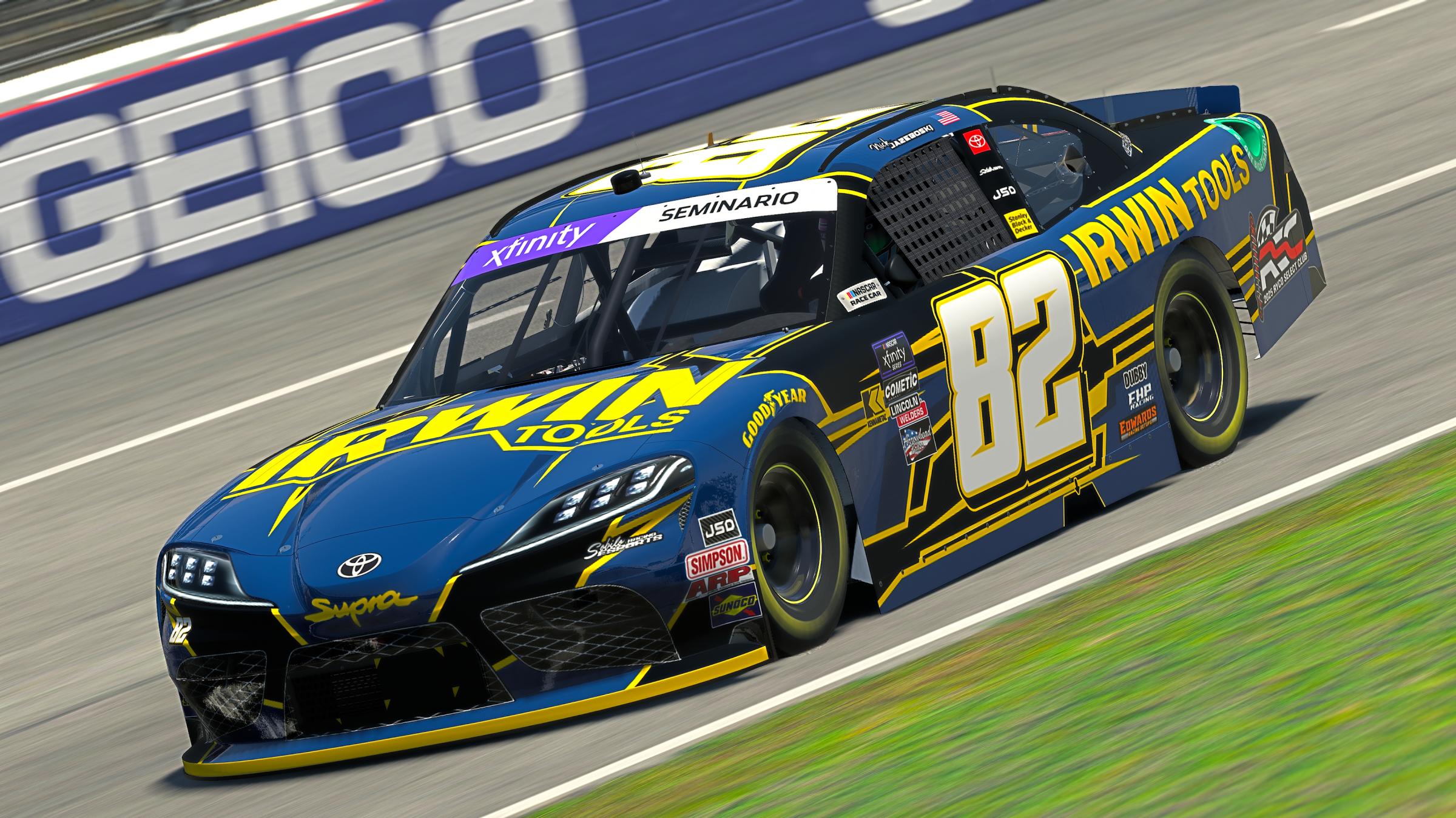 Preview of 2025 SRE Nick Jazeboski Irwin Toyota Xfinity Car by Keegan Sobilo