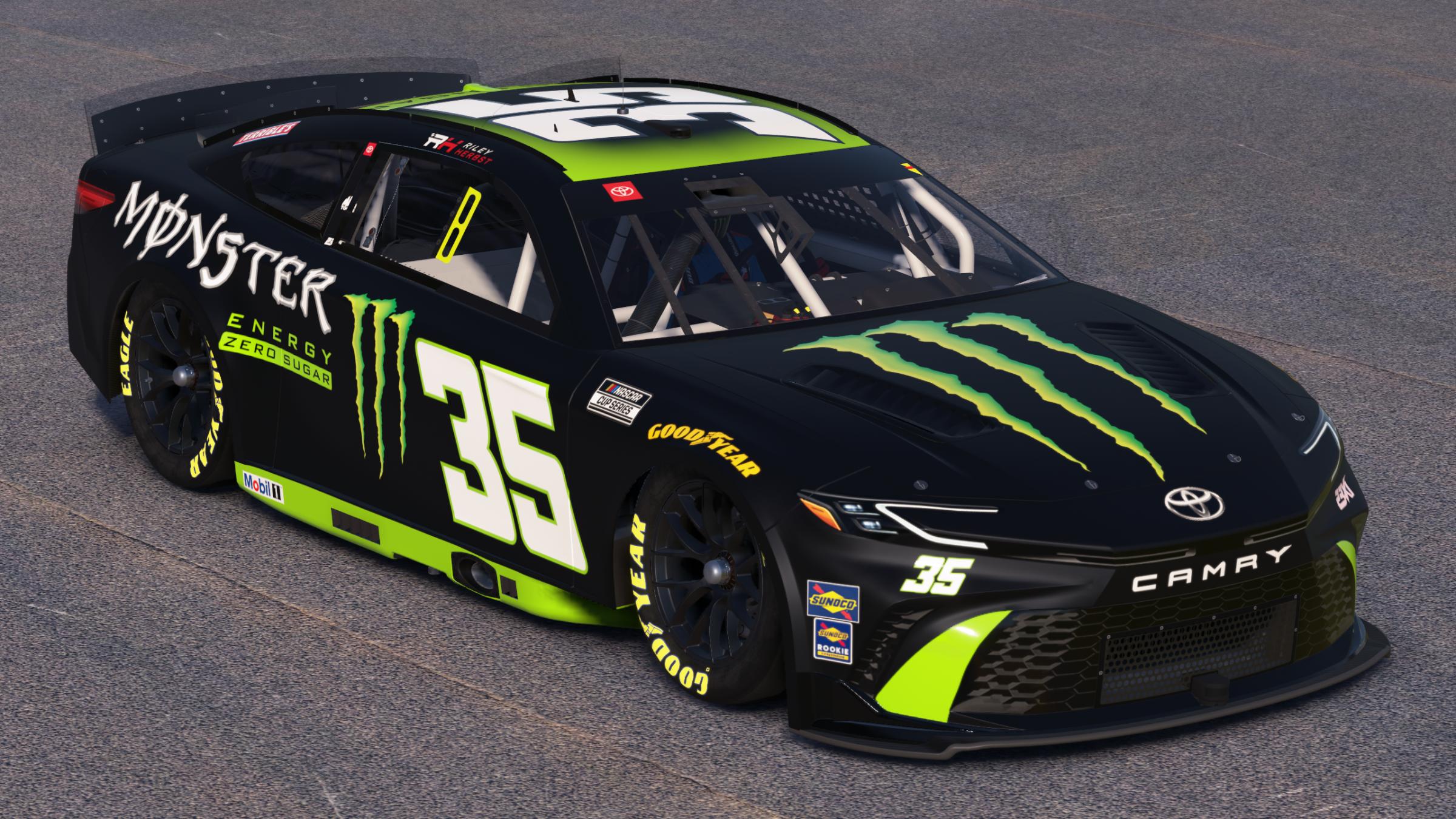 Preview of Riley Herbst 23XI Racing Monster Energy Zero Sugar by Mick J.