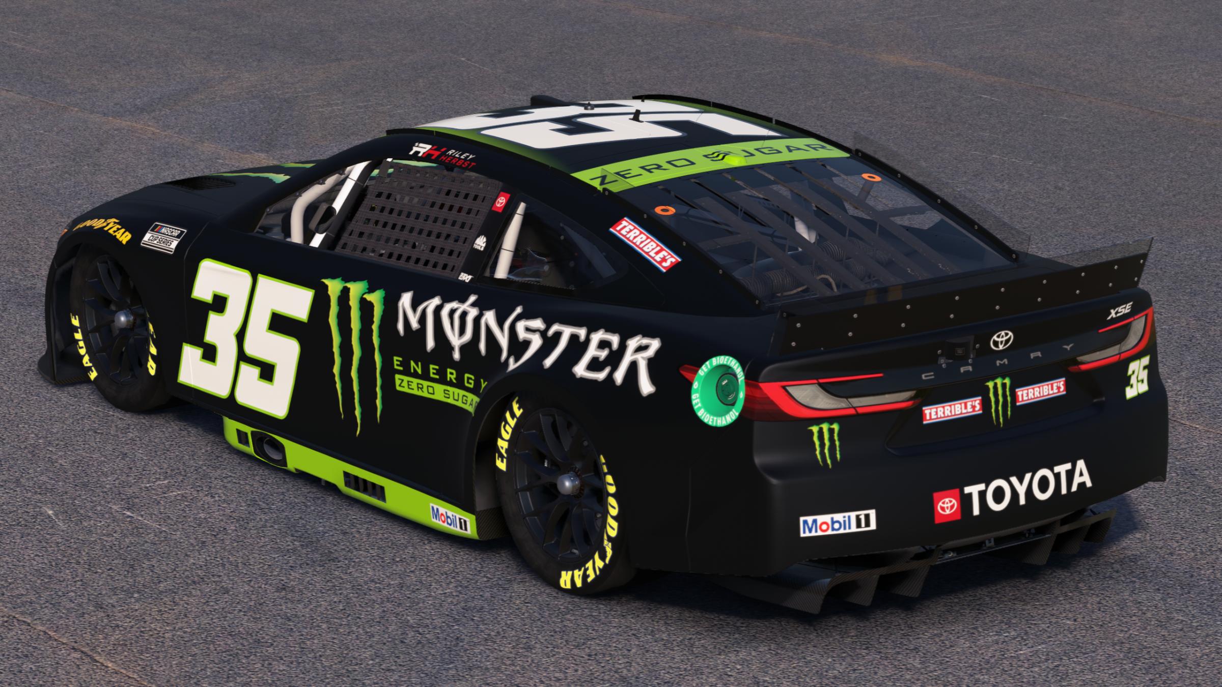 Preview of Riley Herbst 23XI Racing Monster Energy Zero Sugar by Mick J.