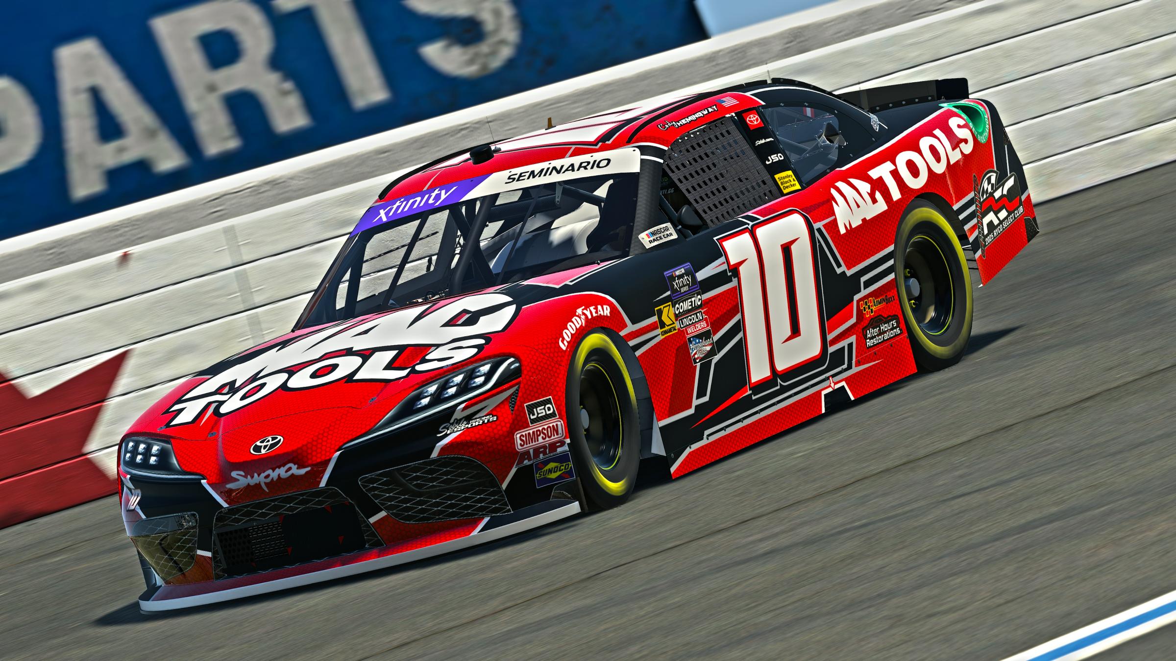 Preview of 2025 SRE Cody Hemingway MAC Tools Toyota Xfinity Car by Keegan Sobilo