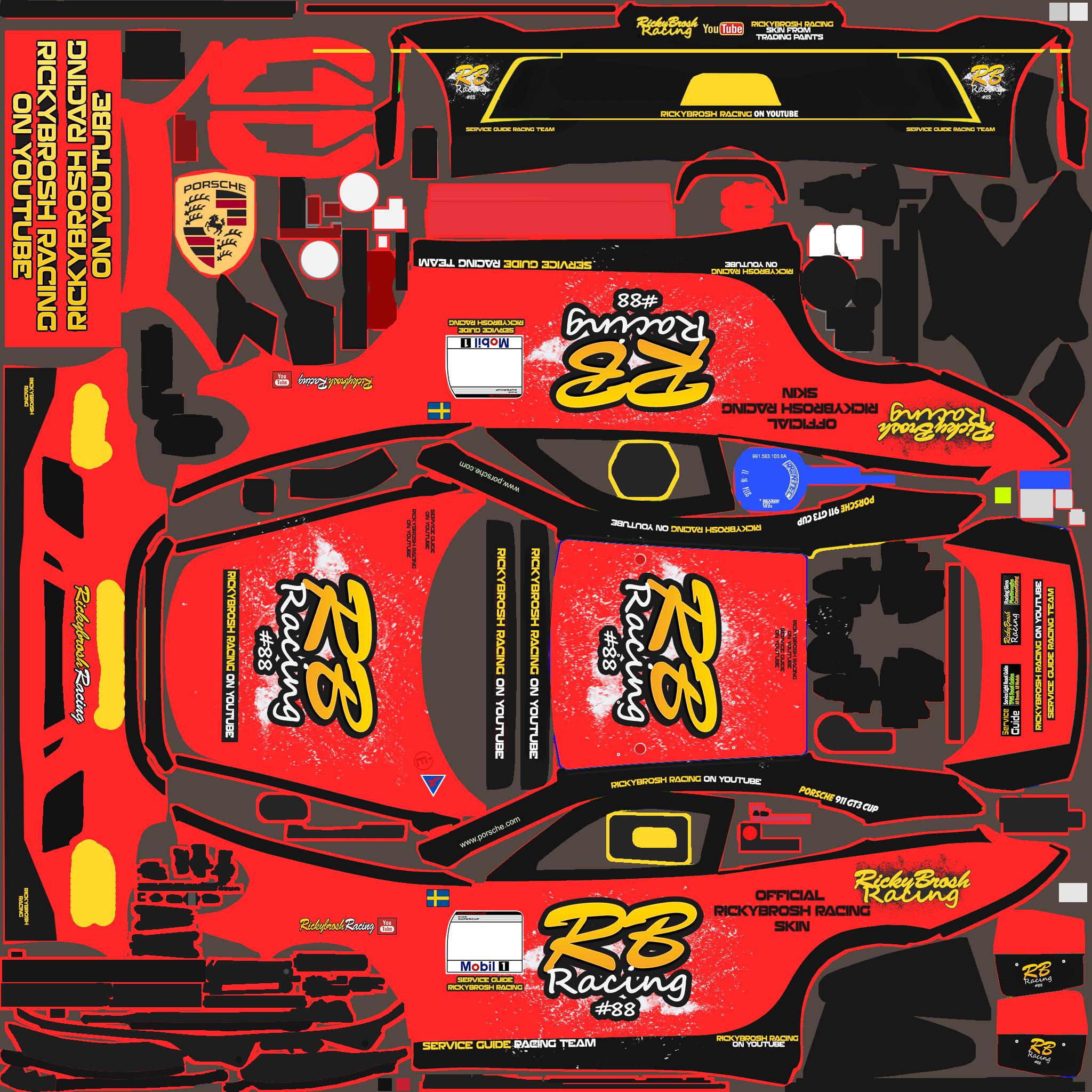 Preview of RickyBrosh Racing on youtube Porsche 911 Cup by Rickard Fagefors