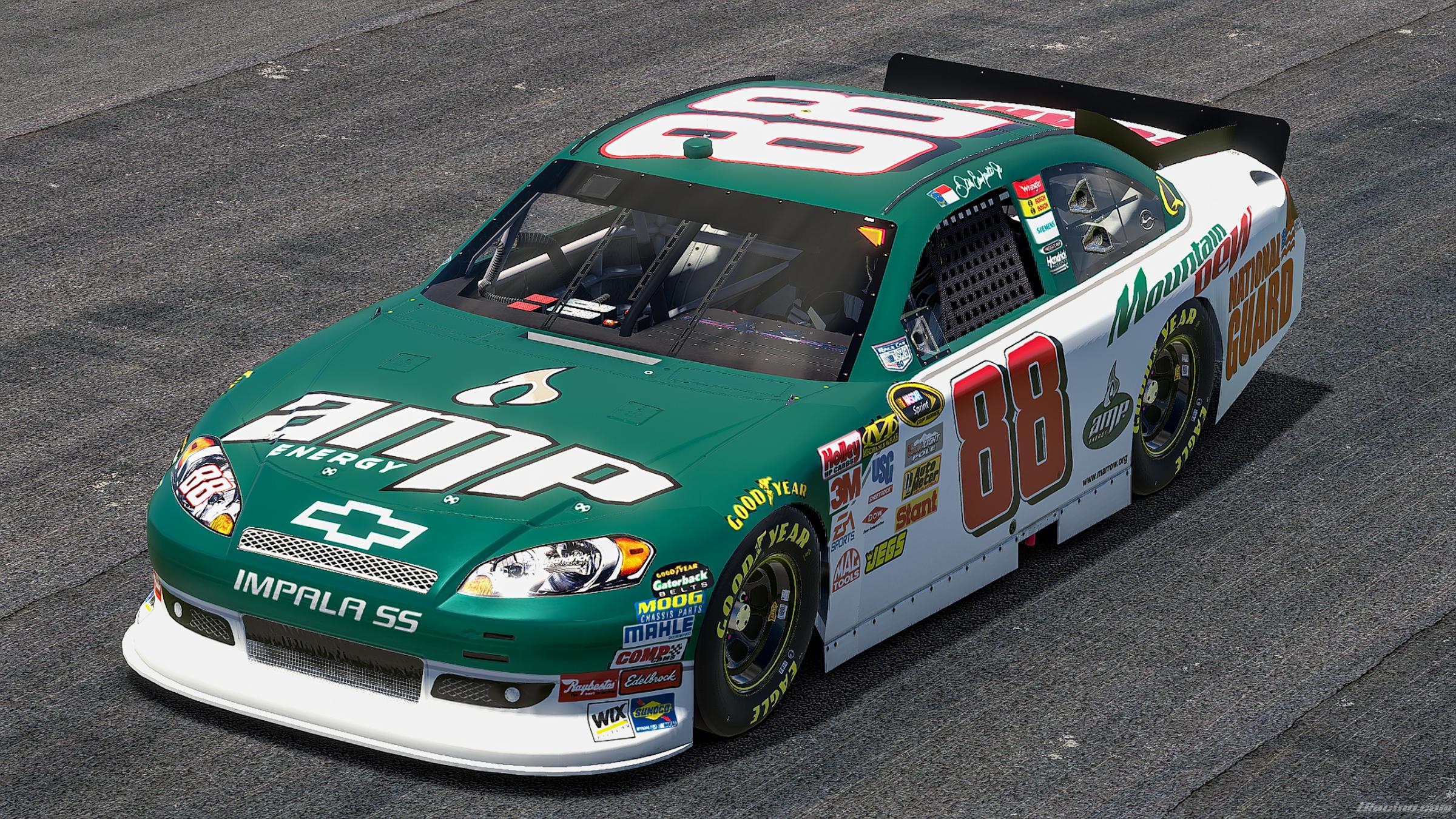 Preview of 2008 Dale Earnhardt Jr #88 Amp Energy Chevrolet (Custom Number) by Jonathan Palmieri