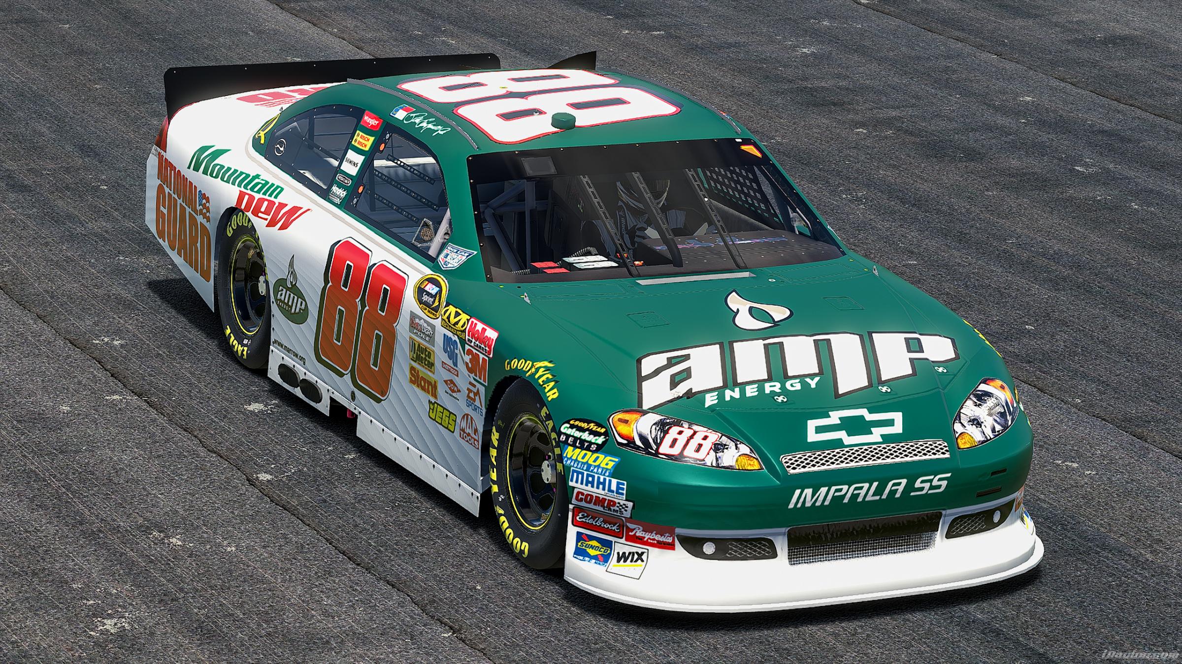 Preview of 2008 Dale Earnhardt Jr #88 Amp Energy Chevrolet (Custom Number) by Jonathan Palmieri