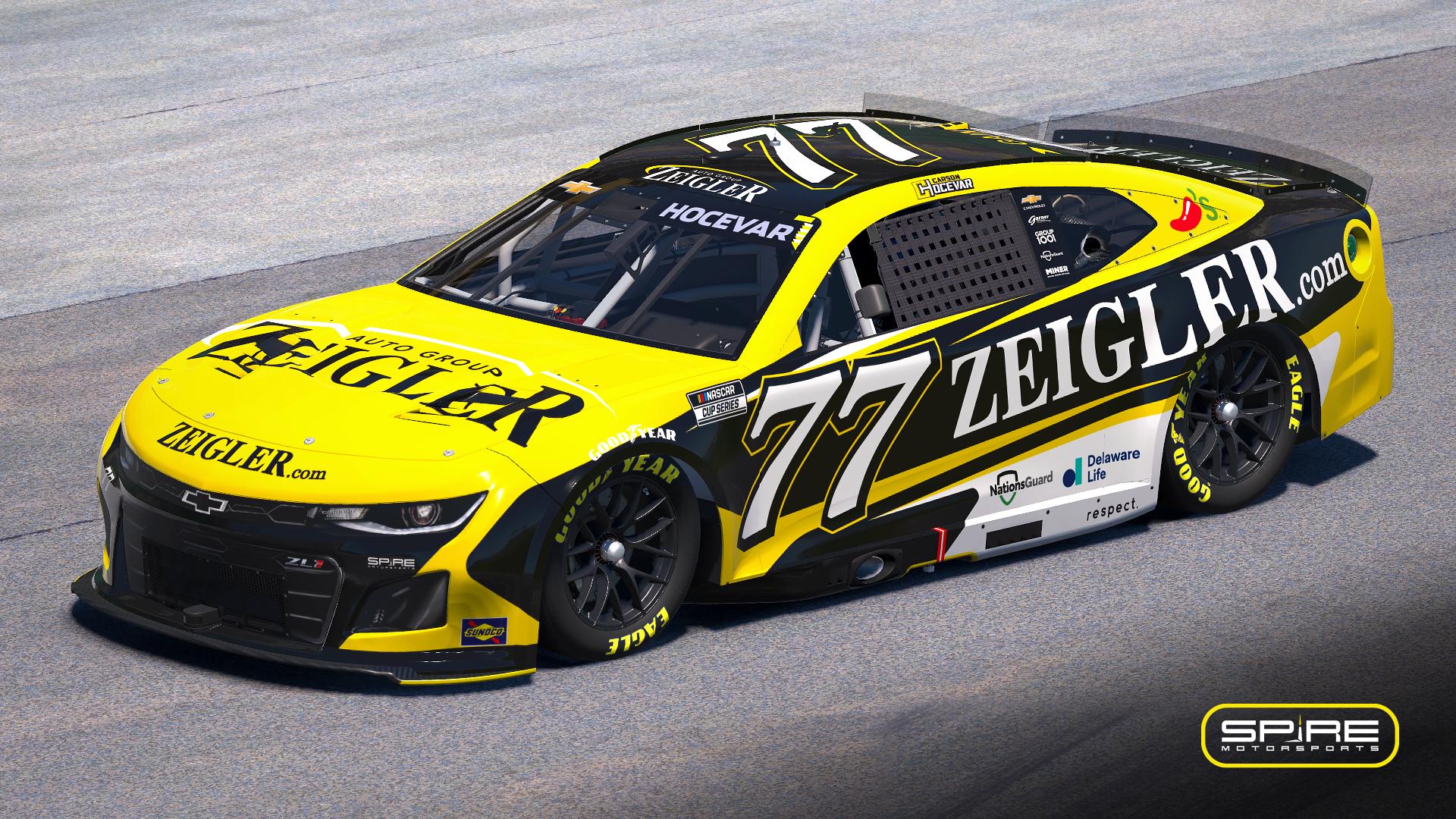 Preview of 2025 #77 Carson Hocevar Zeigler Auto Group by Spire Motorsports