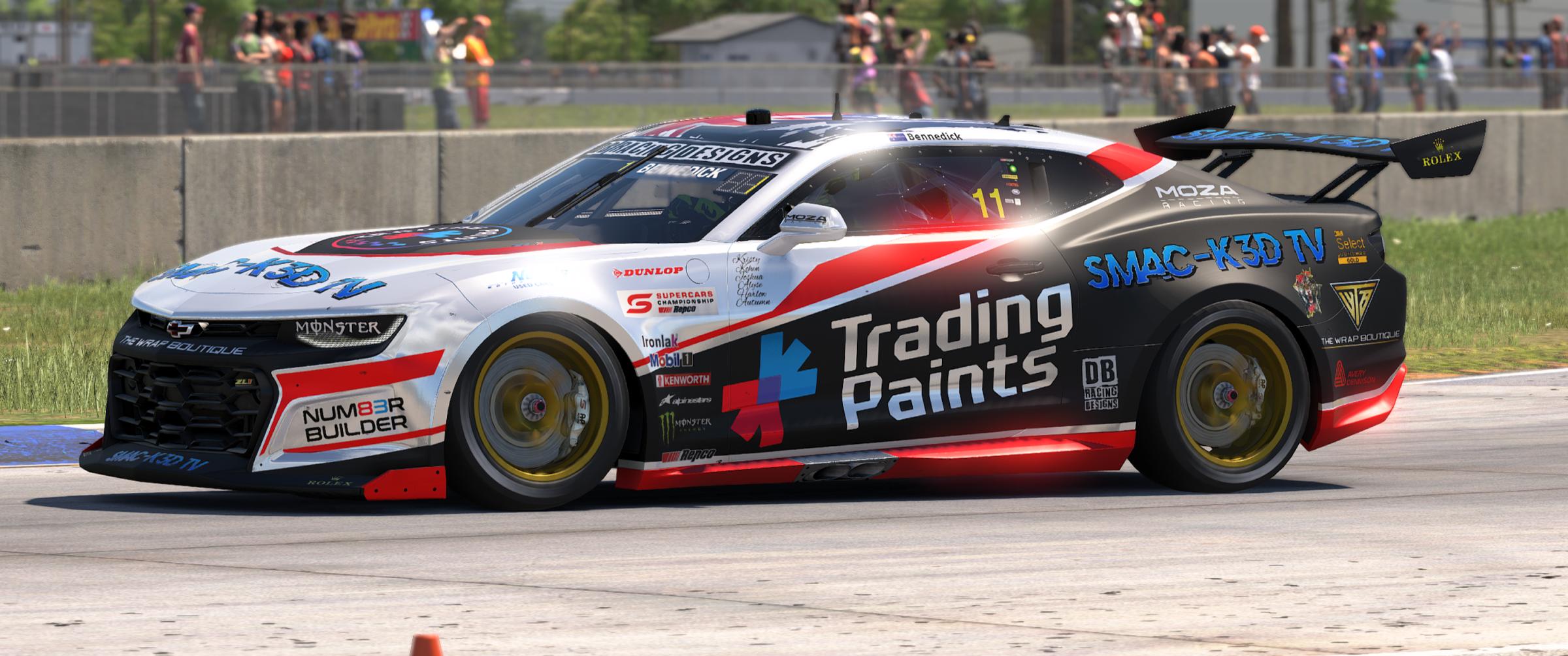 Preview of Drew Bennedicks Trading Paints/SMAC-K3D TV/ The Wrap Boutique GEN3 Camaro Supercar. by Drew Bennedick
