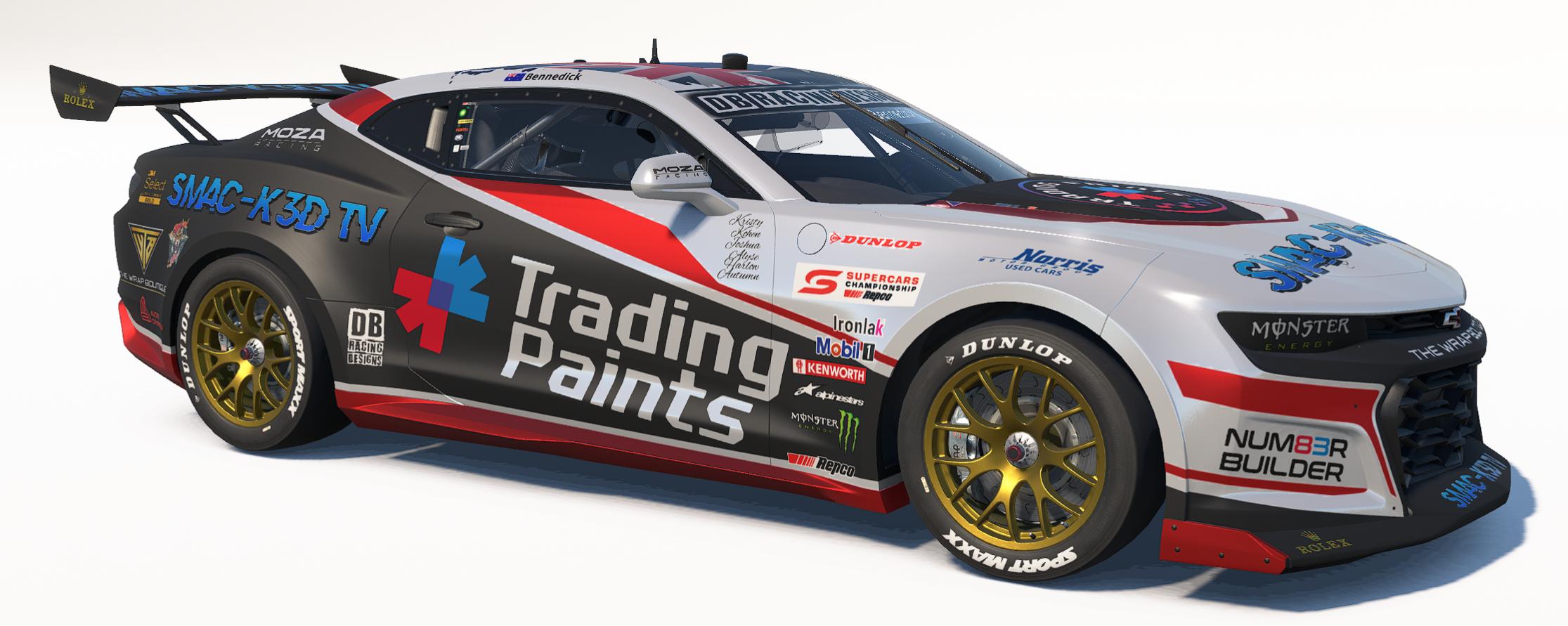 Preview of Drew Bennedicks Trading Paints/SMAC-K3D TV/ The Wrap Boutique GEN3 Camaro Supercar. by Drew Bennedick