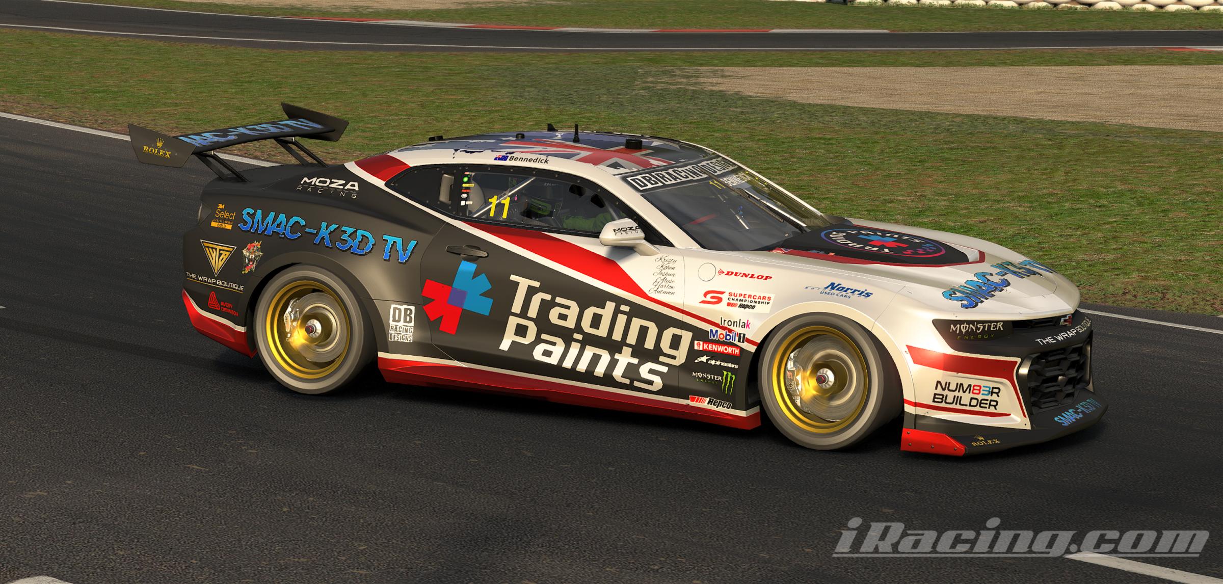Preview of Drew Bennedicks Trading Paints/SMAC-K3D TV/ The Wrap Boutique GEN3 Camaro Supercar. by Drew Bennedick