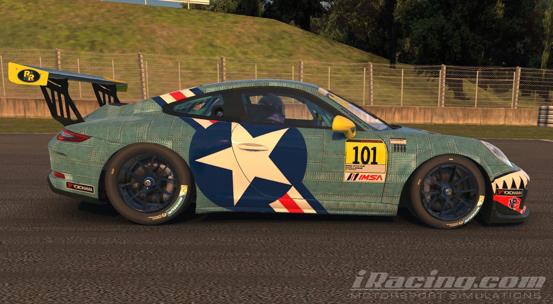 Preview of Kelly-Moss GT3 Gold Cup Porsche Replica paint & Decal layer /circa 2014 by Marshall W.