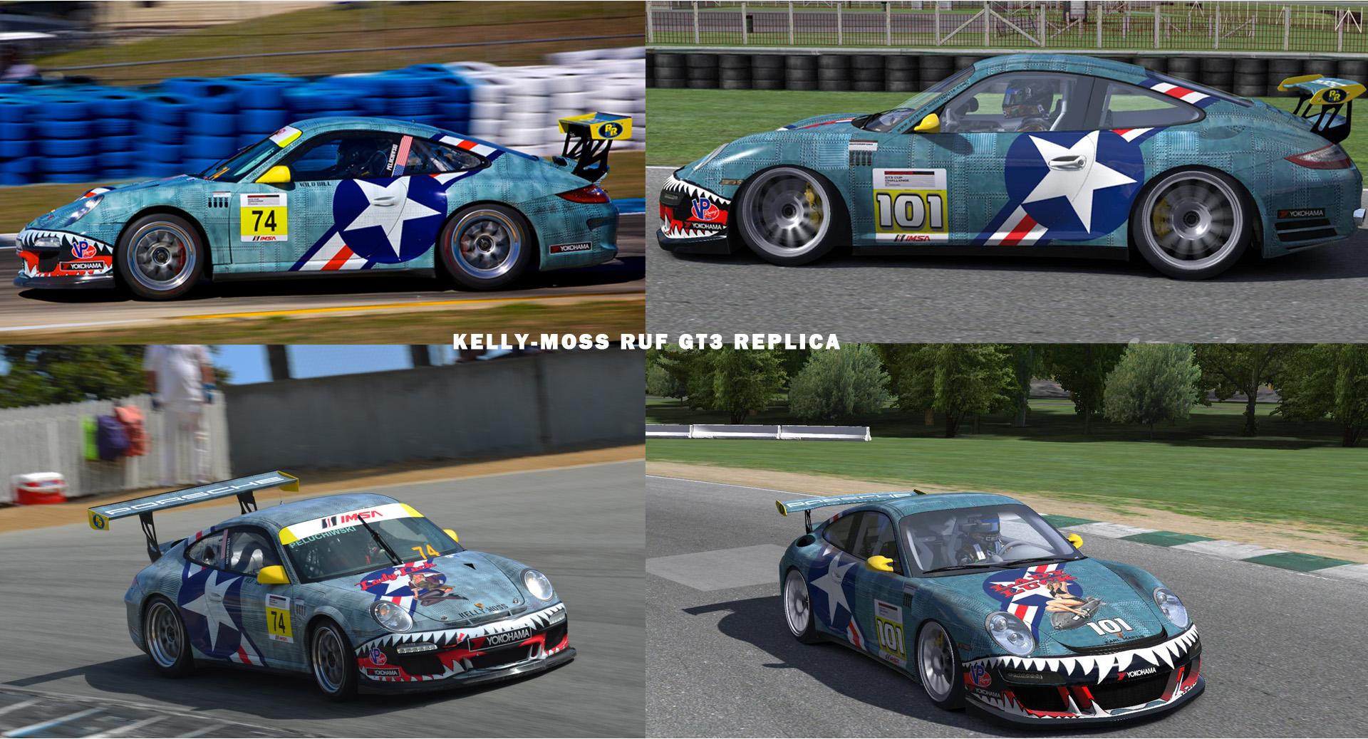 Preview of Kelly-Moss GT3 Gold Cup Porsche Replica paint & Decal layer /circa 2014 by Marshall W.