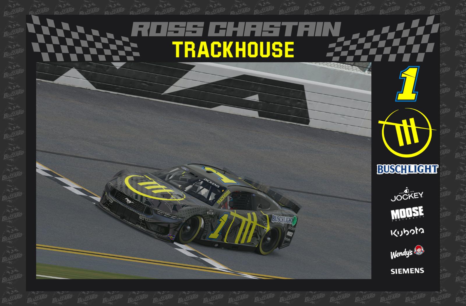 Preview of Ross Chastain TrackHouse No1 Nascar Cup Series Next Gen Ford Mustang by Ben D.