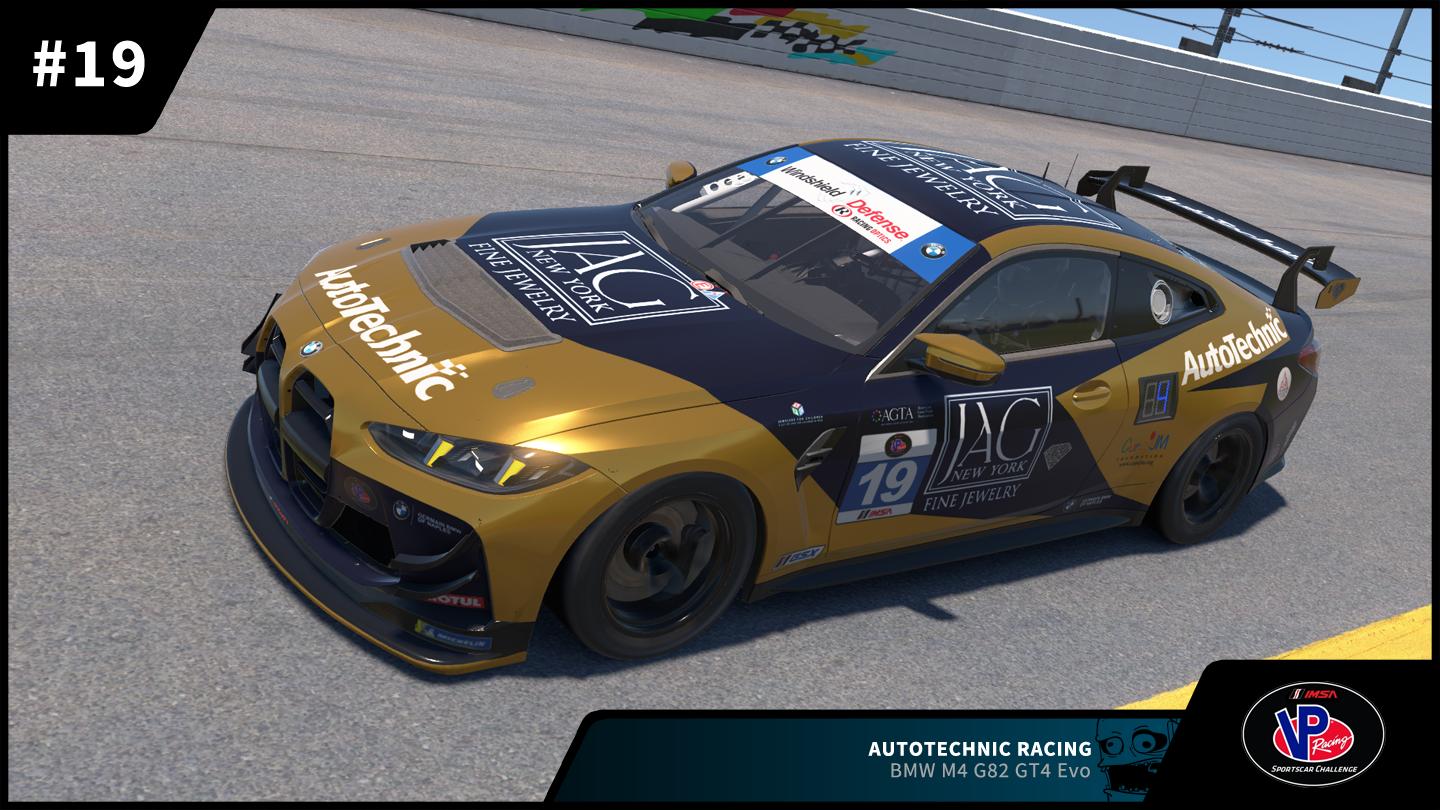 Preview of #19 AutoTechnic Racing BMW M4 EVO GT4 2025 IMSA VP Racing SportsCar Challenge by Zack W Gould