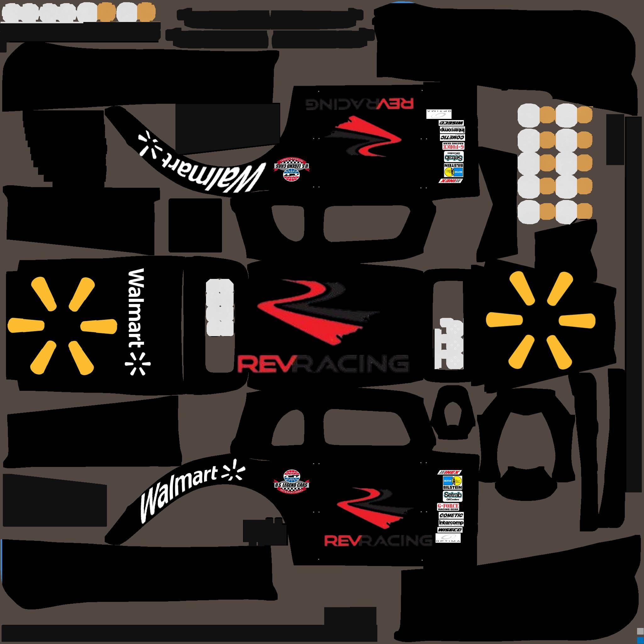 Preview of Rev Racing Legend Walmart sponsor by Evan Hawsey