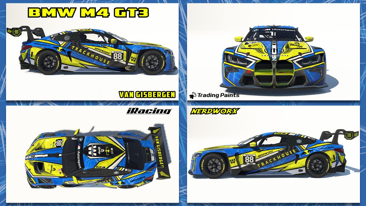 Preview of BMW M4 GT3  TrackHouse Concept Shane Van Gisbergen SVG by Terry M Rennert