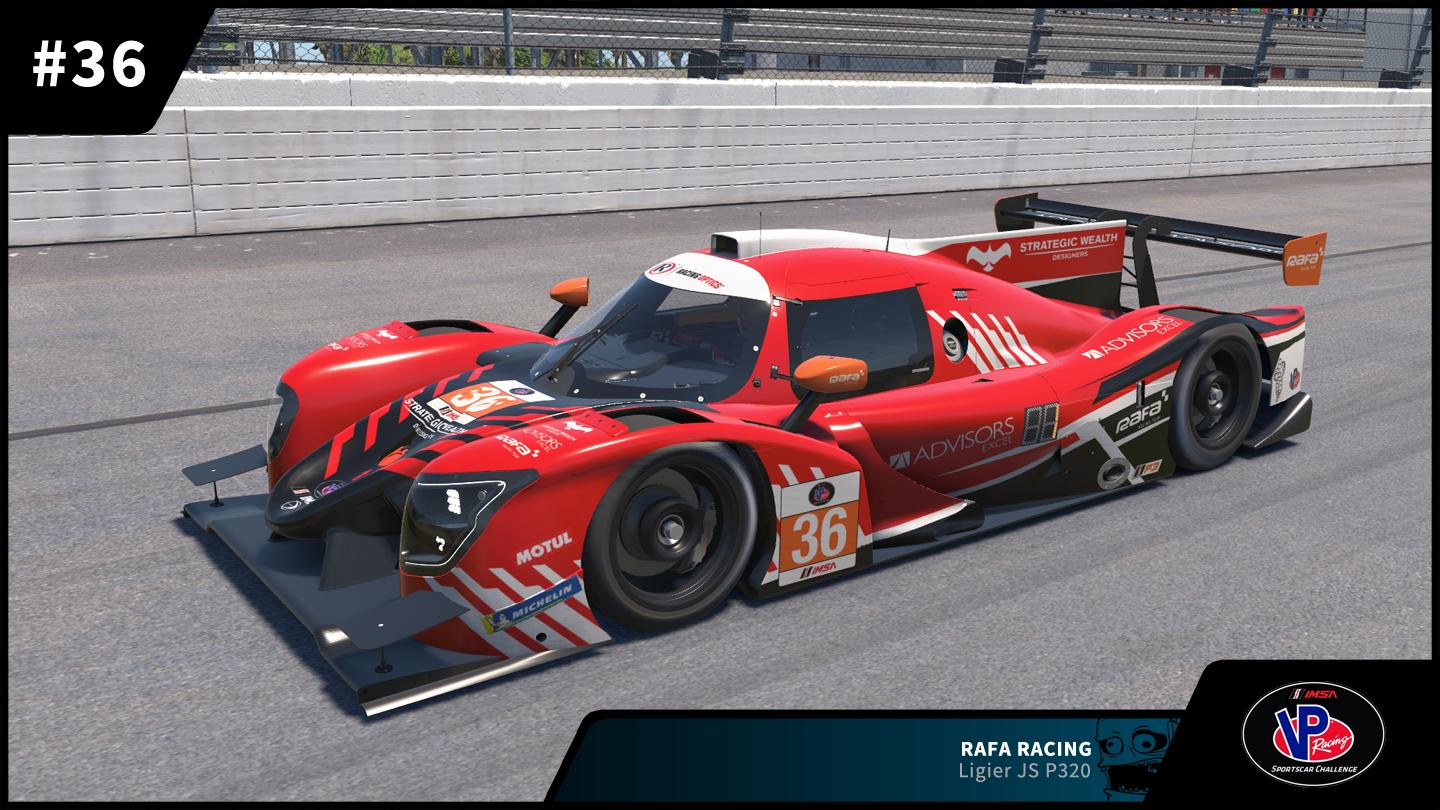 Imsa Rafa Racing #36 RAFA Racing Ligier JS P320 LMP3 2025 IMSA VP Racing SportsCar ...