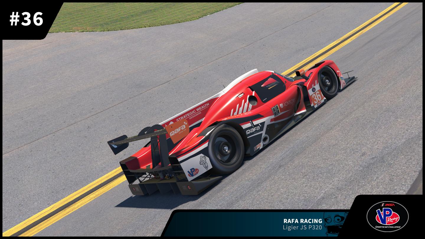Imsa Rafa Racing #36 RAFA Racing Ligier JS P320 LMP3 2025 IMSA VP Racing SportsCar ...