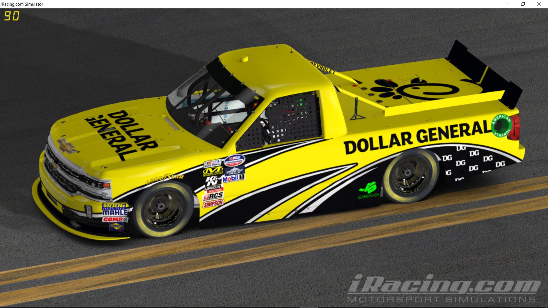 2017 Dollar general Chevy Silverado by Justin Bland Trading Paints