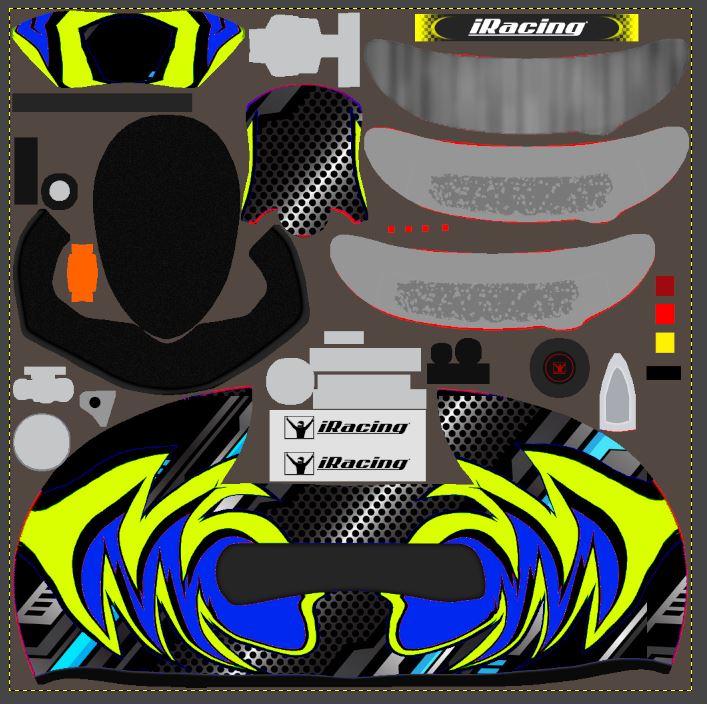 Preview of DSM silver blue helmet by Brant Mickel