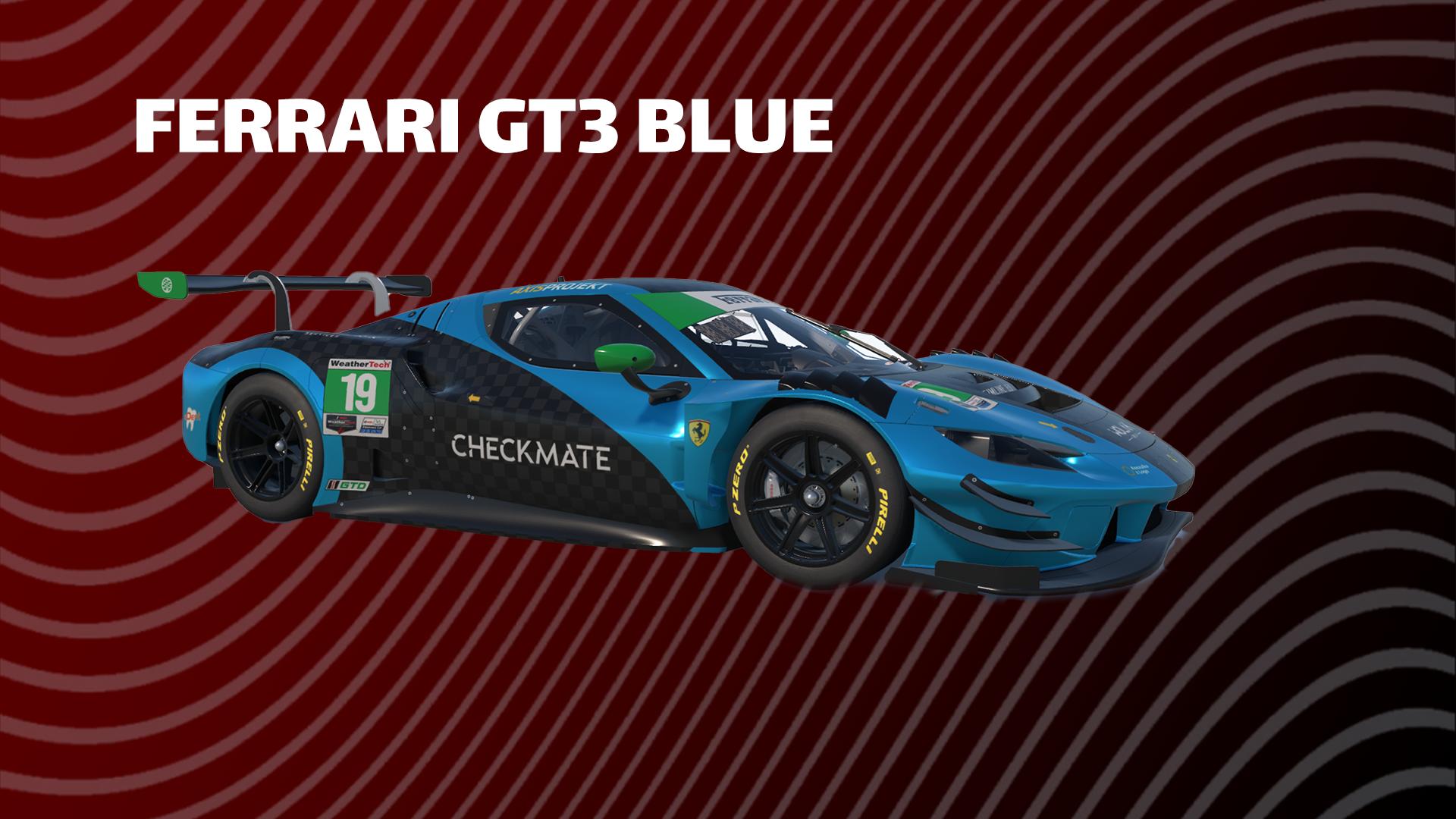 Preview of Ferrari 296 GT3 Blue by Damian Nowocień