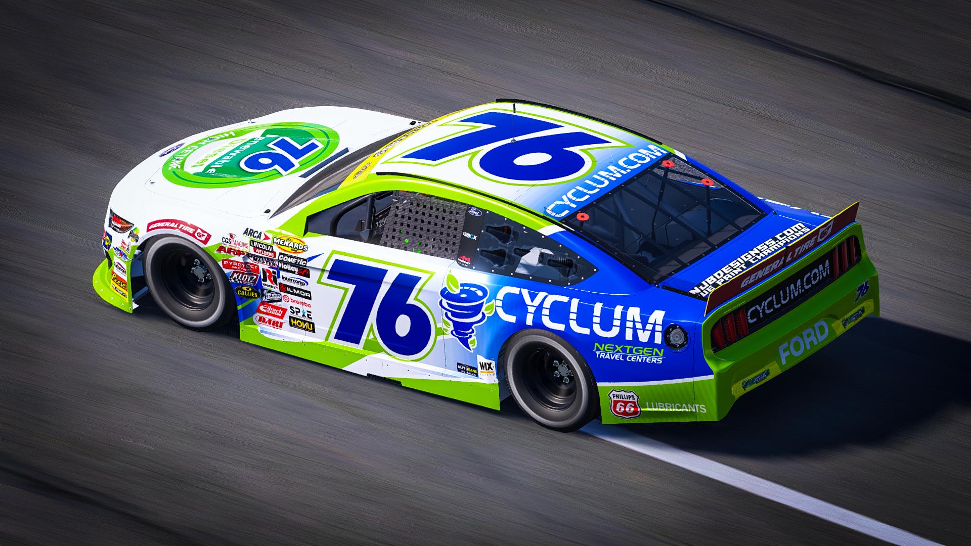 Preview of AM Racing #76 Kole Raz Cyclum NextGen Travel Centers Cust Num by Noah B.