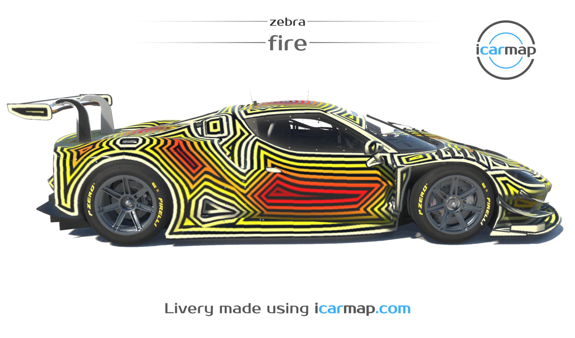 Preview of Zebra - Fire (Ferrari 296 GT3) by Will M.