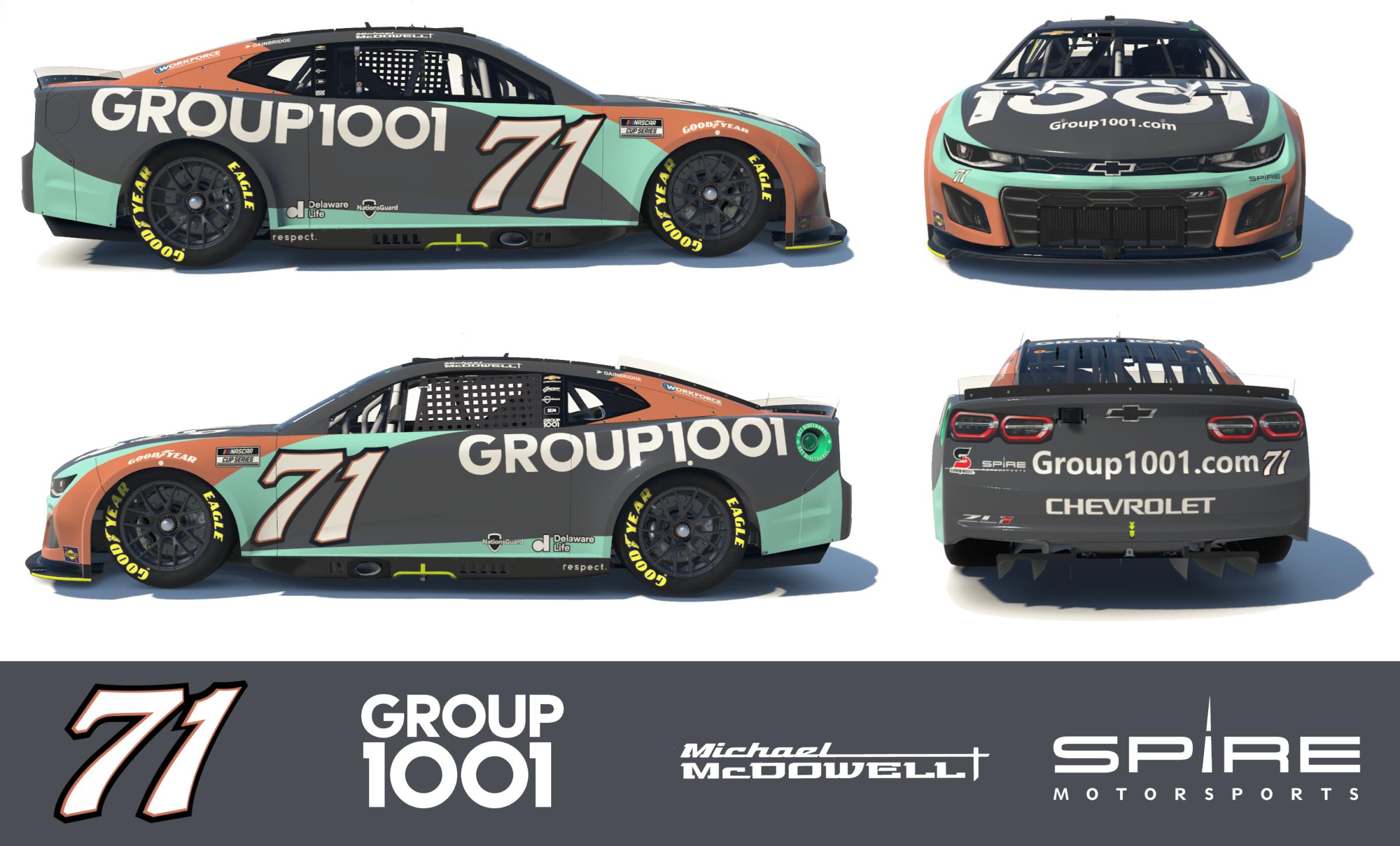 Preview of #71 Group1001 Spire Chevorlet Sim# by David C.