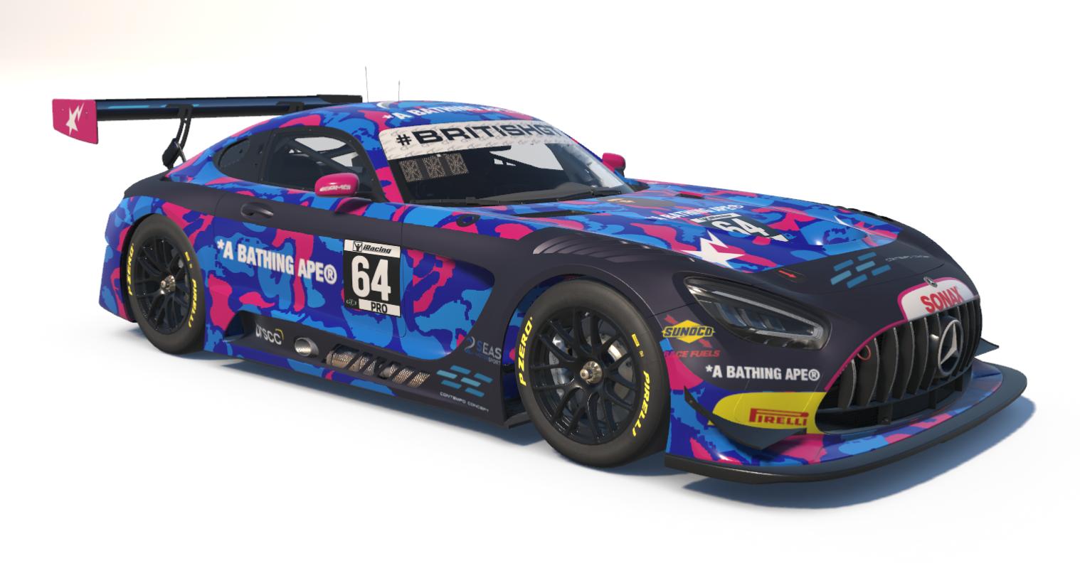 Preview of 2 Seas Mercedes AMG GT3 EVO for the 2025 British GT Season by Keith Archer