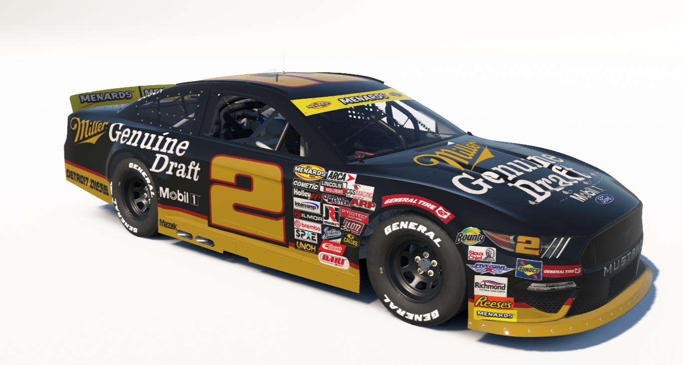 Preview of Rusty Wallace Miller Genuine Draft ARCA Ford Mustang by Ronald Lawson2