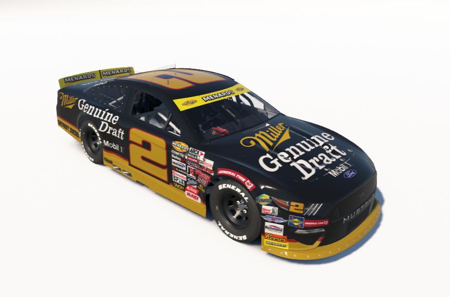Preview of Rusty Wallace Miller Genuine Draft ARCA Ford Mustang by Ronald Lawson2