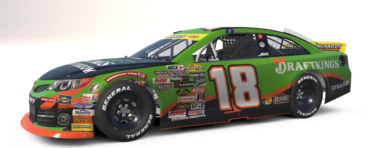 Preview of #18 Draftkings Toyota Camry ARCA Car by Seth Burciaga