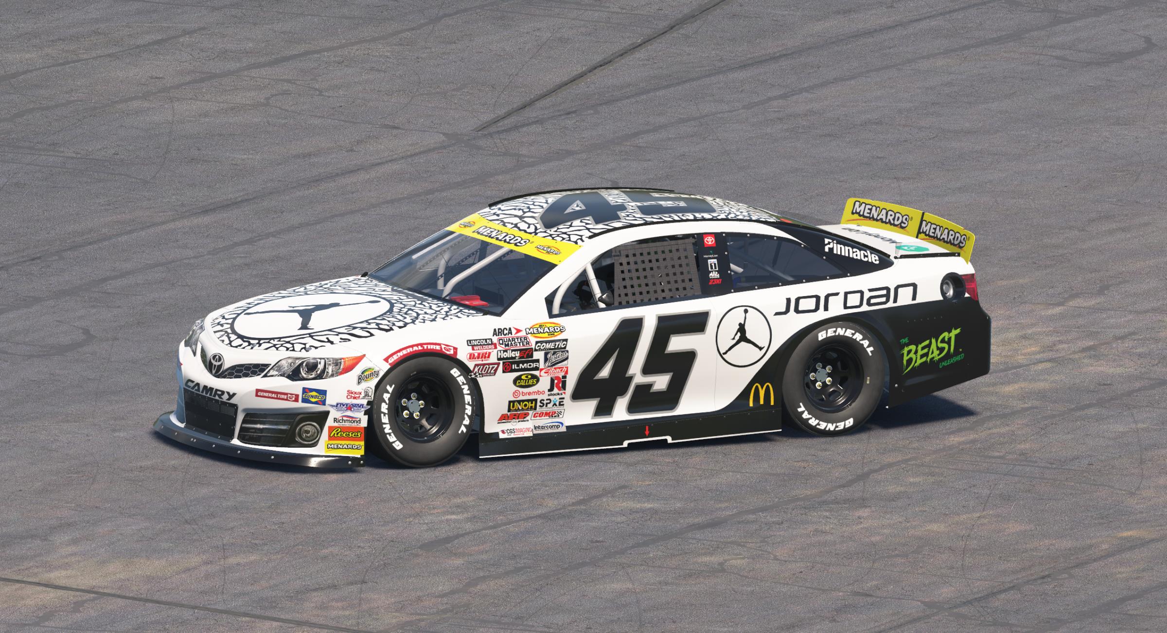 Preview of 2024 Tyler Reddick Jordan Brand Toyota Camry by Davie Hendricks