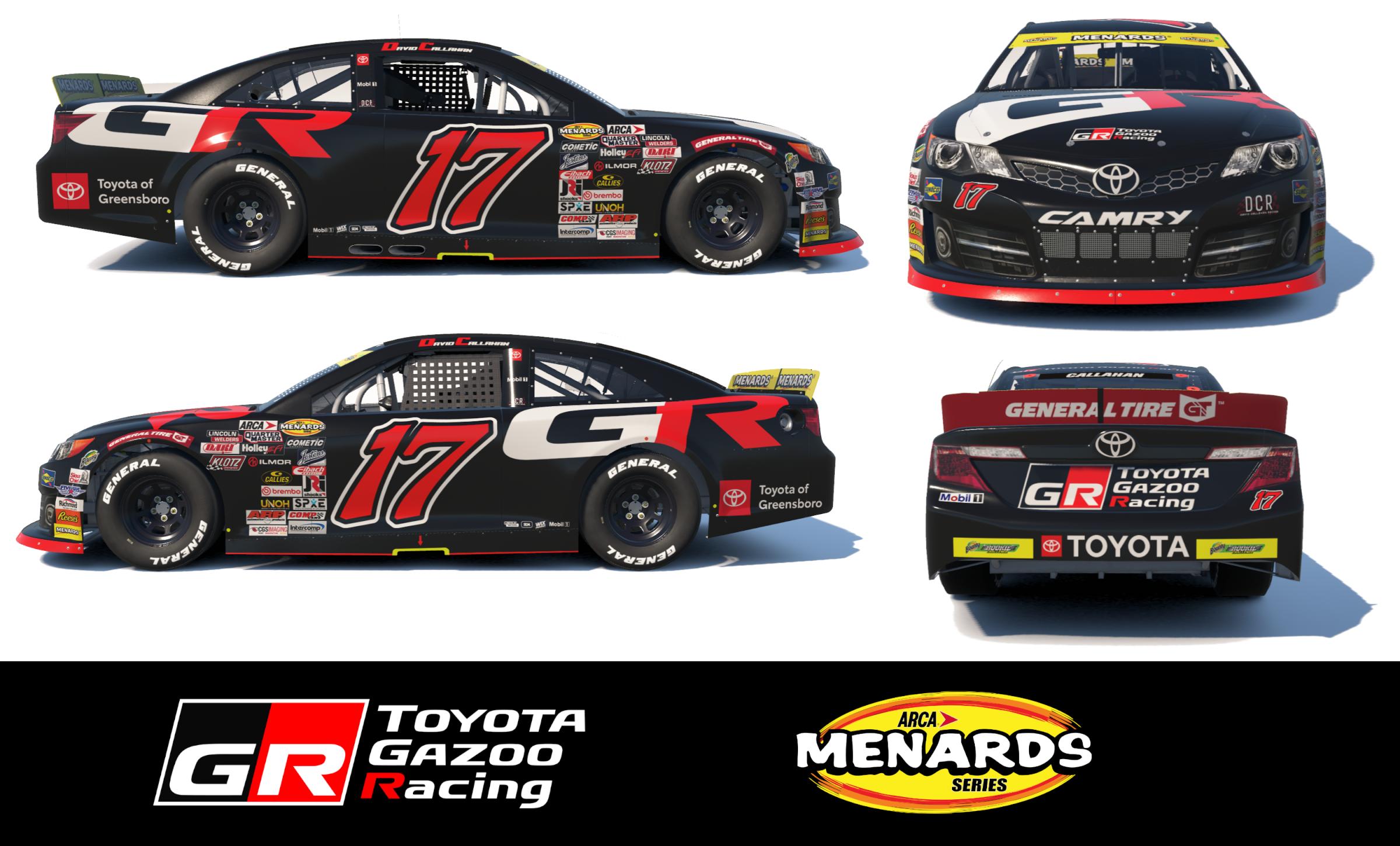 Preview of #17 Toyota GR ARCA Sim# by David C.