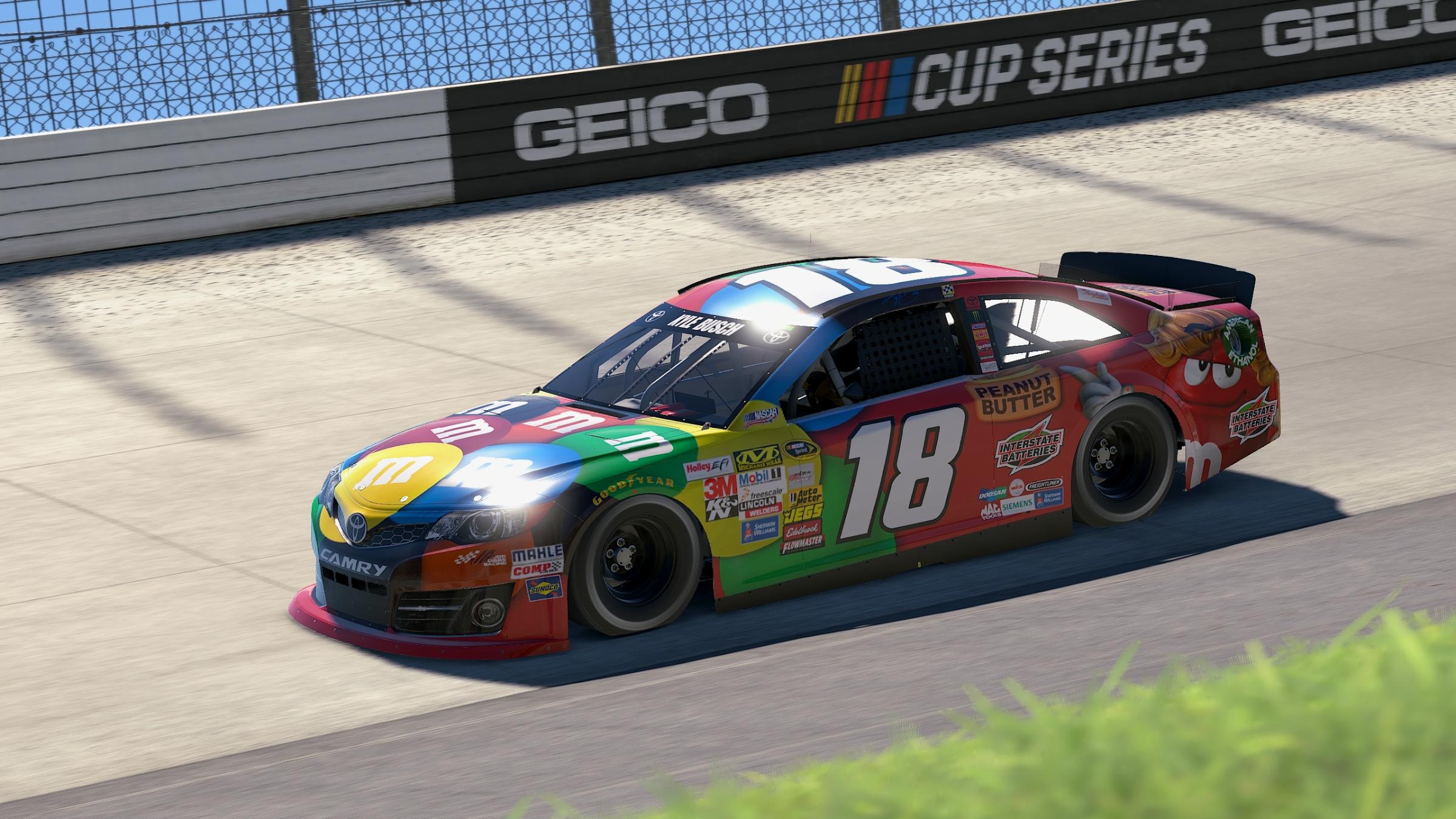 Preview of Kyle Busch #18 M&Ms Peanut Butter 2014 Toyota Camry (Sim Stamp) by Erick Heeter