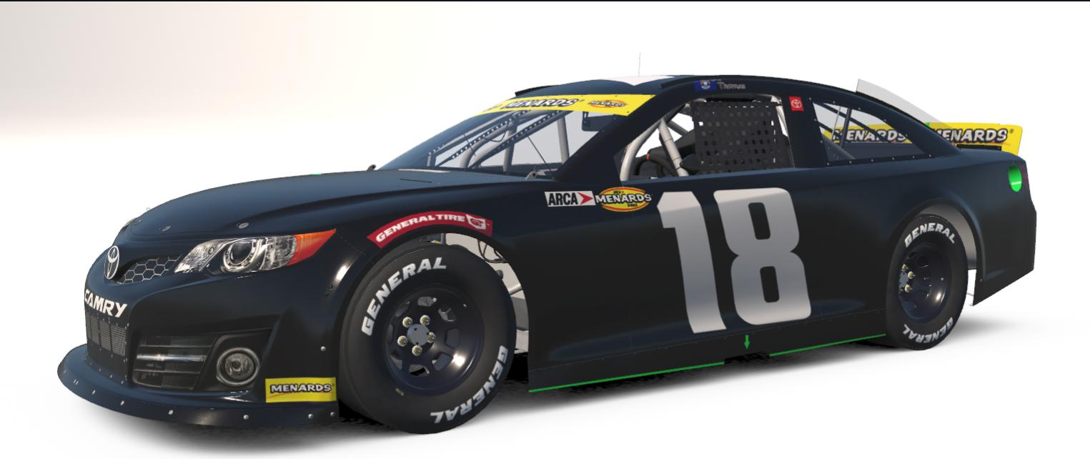 Preview of #18 JGR Testing Toyota Camry ARCA Car by Seth Burciaga