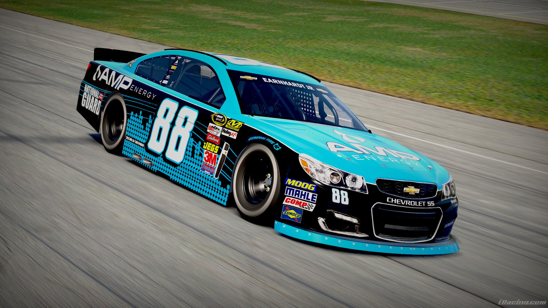 Preview of Dale Earnhardt Jr Blue Amp Energy ELEVATE Flavor ARCA Chevy SS (Fictional) by DG Swiss