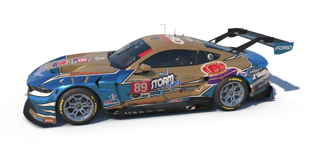 STORM Racing Crown Royal Gold w/ Blue by Wesley Strait - Trading Paints