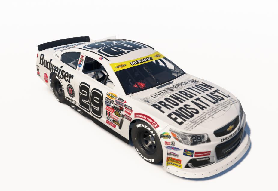Preview of Kevin Harvick Budweiser "Prohibition Ends!" 2012 ARCA Chevrolet SS by Ronald Lawson2